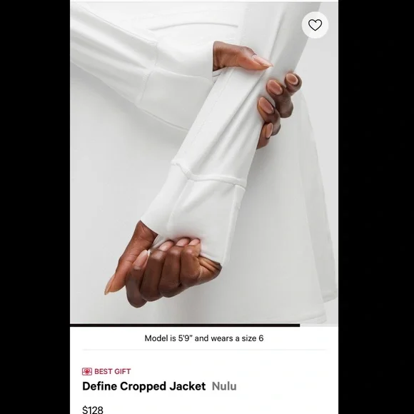 lululemon athletica White Cropped Jacket - Picture 3 of 5